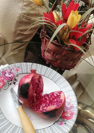 عکسی از دستور انار پخته