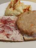 Hamburguesas al Microondas con mermelada y queso