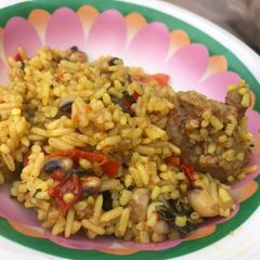 A picture of Jollof rice.