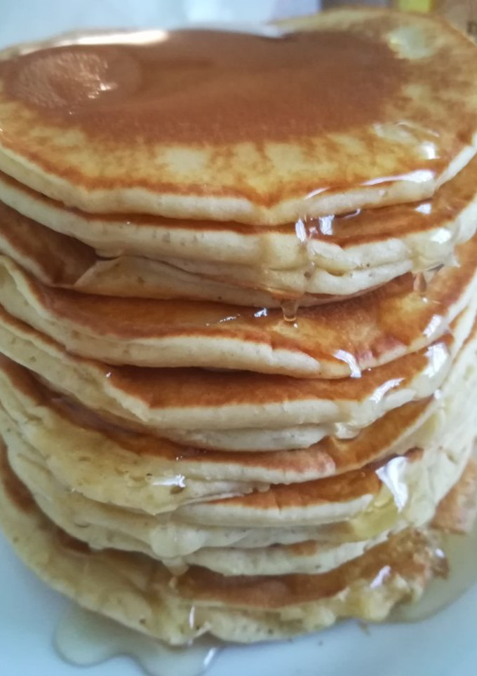 Una foto de Tortitas americanas con sirope de agave