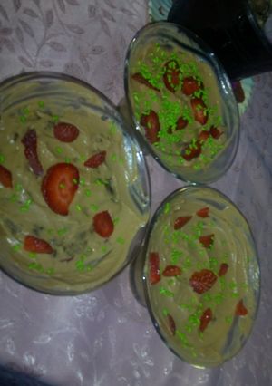 Una foto de Postre con mousse de dulce de leche