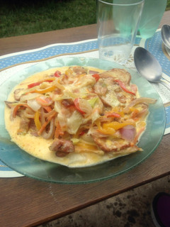 Una foto de Papas a la crema