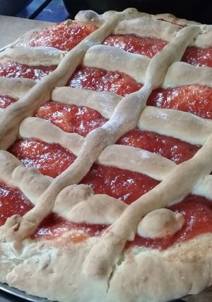 Una foto de Pasta frola de membrillo