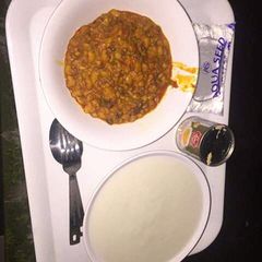 A picture of Porriage beans and pap.