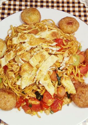 Foto resep Mie Goreng Tektek Rumahan