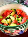 Cucumber and Tomato Vinaigrette Salad