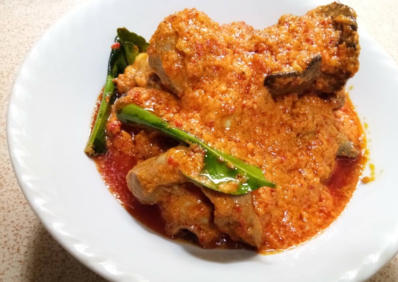 Rendang Ati ampla ayam