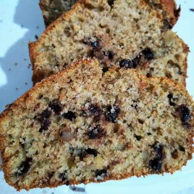 Plumcake integrale con cioccolato noci e uvetta - Ricetta