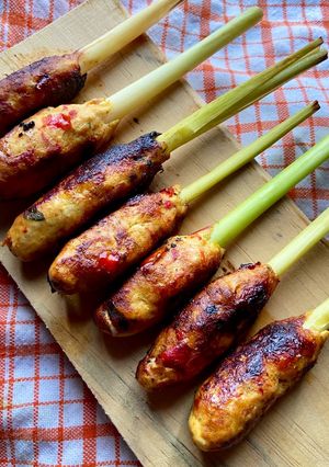 Foto resep Sate ayam lilit (balinese chicken satay)