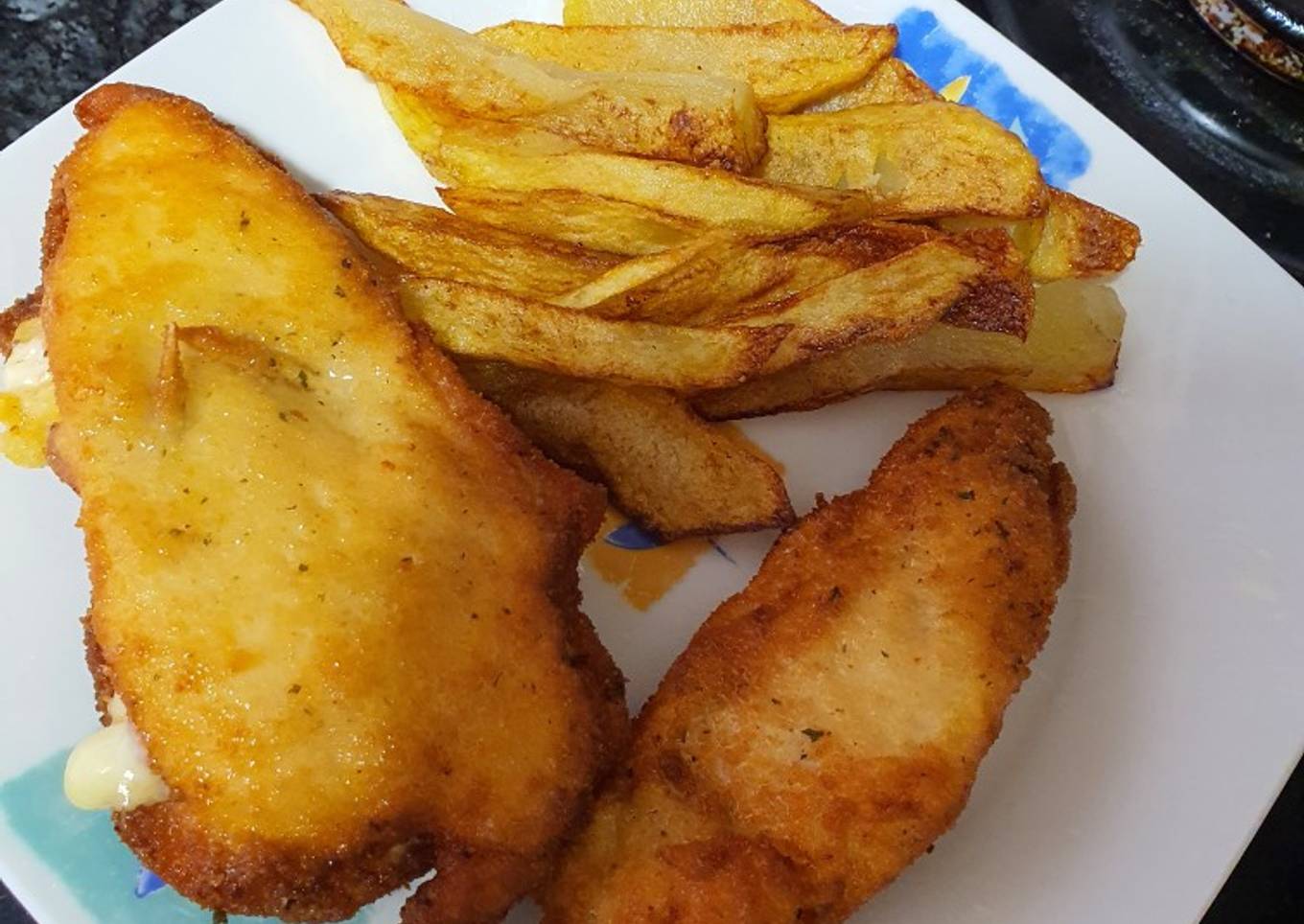 Pechuga de pollo con queso