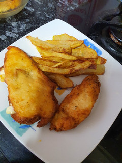 Una foto de Pechuga de pollo con queso
