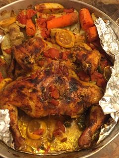 صورة لوصفة دجاج في الفرن مع الخضار🍗🍗