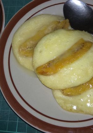 Foto resep 1# Pancake (topping) Pisang, pengembang murni telur