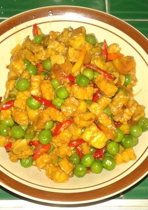 Foto resep Oseng tempe leunca