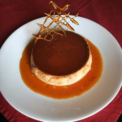 A picture of Chhena Pudding With Caramel.