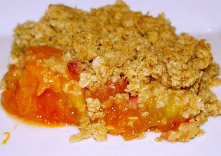 Comment pour faire Parfait Crumble pêche-abricot