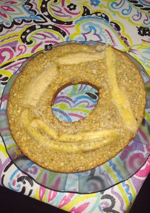 Una foto de Budín húmedo de banana y avena (saludable)