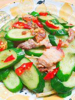 小黃瓜炒XO干貝醬 的食譜成品照片