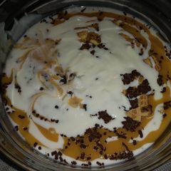 A picture of Chocolate banana milk shake.