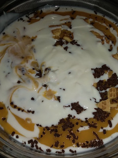 A picture of Chocolate banana milk shake.