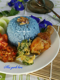 Foto resep #190 Nasi gurih biru
