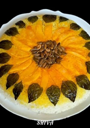 عکسی از دستور ته دیگ آفتابگردان