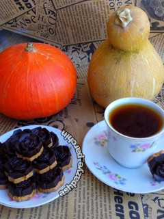 عکسی از دستور شکلات کدوحلوایی 🌸