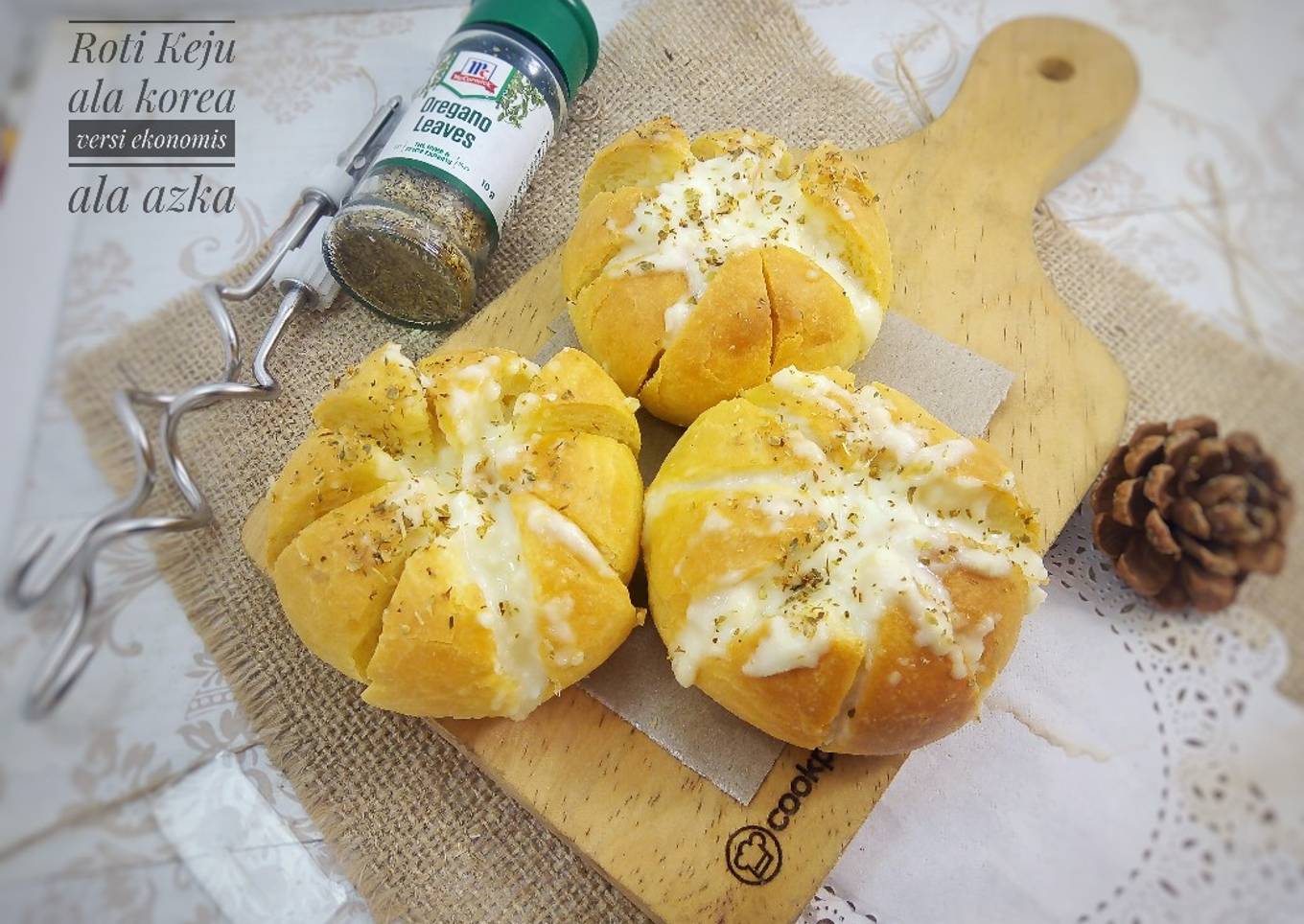 Korean cheese bread versi ekonomis dengan metode autolysis