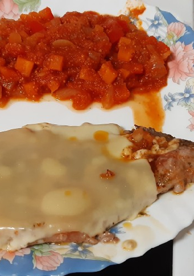 Una foto de Chuleta de aguja de cerdo a la manera de mi madre
