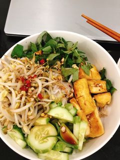 Hình của món Bún đậu nước tương.