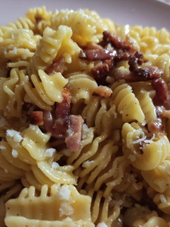 Una foto de Pasta a la carbonara