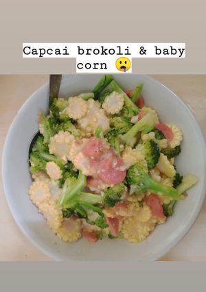 Foto resep Capcai brokoli & baby corn