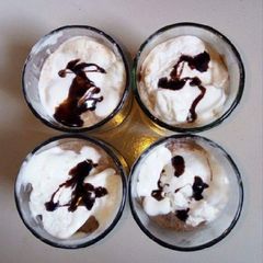 A picture of Chocolate milk shake.