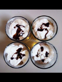 A picture of Chocolate milk shake.