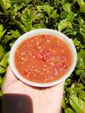 Sambal tomat terasi (sambal mentah seger)