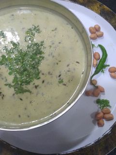 उपवासाची शेंगदाण्याची आमटी (upwasachi shengdanaychi aamti recipe in marathi) रेसिपी चे मुख्य फोटो
