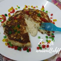 A picture of Hotteok-Korean Sweet Pancakes with an Indian twist.