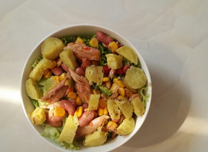 Hình của món Salad cá ngừ khoai lang.