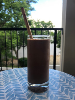 A picture of Chocolate and Peanut Butter Smoothie.