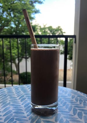 A picture of Chocolate and Peanut Butter Smoothie.