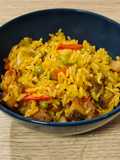 Sartén de arroz con guanciale