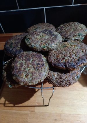 Una foto de Hamburguesas de lentejas sin gluten