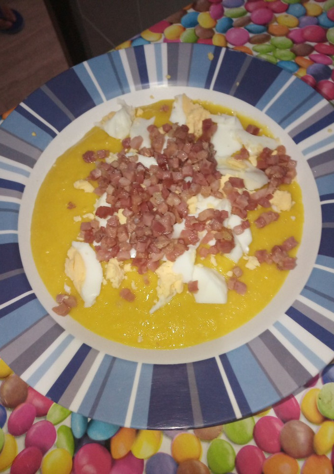 Una foto de Salmorejo de mango
