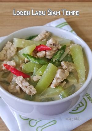 Foto resep Lodeh Labu Siam Tempe (versi bumbu dasar)