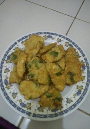 Foto resep Tempe goreng tepung daun bawang