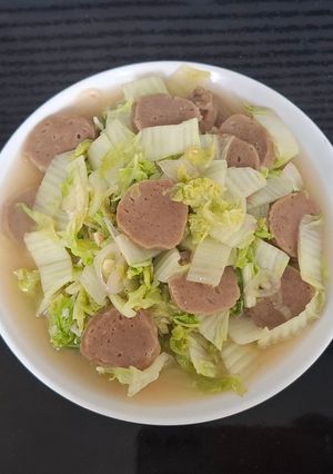 Foto resep Tumis Sawi Putih Bakso