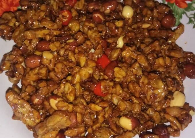 Standar Bagaimana cara memasak Tempe orek kacang tanah  spesial