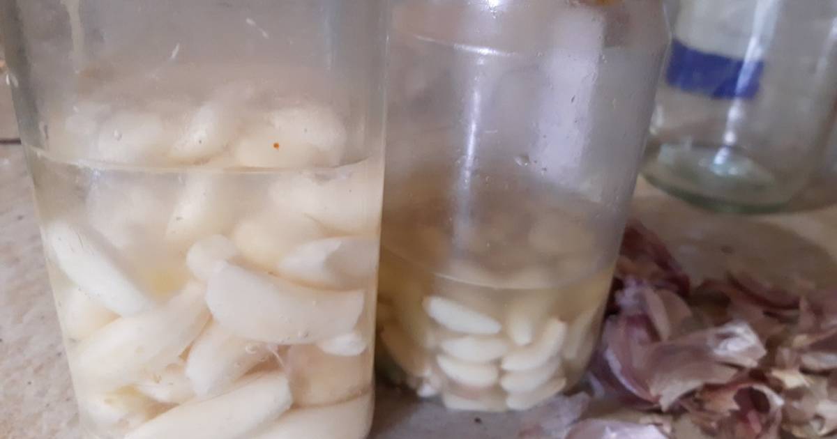 Ajos en vinagre🧄 Receta de Sol Salas Cookpad