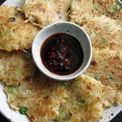 A picture of Enoki ‘Mochi’ Pancakes.