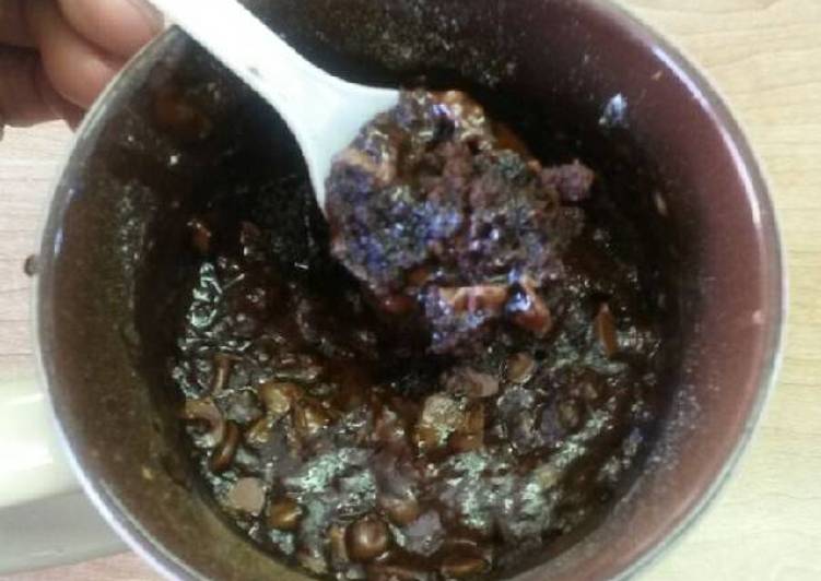 Recipe of Homemade Decadent vegan mug cake